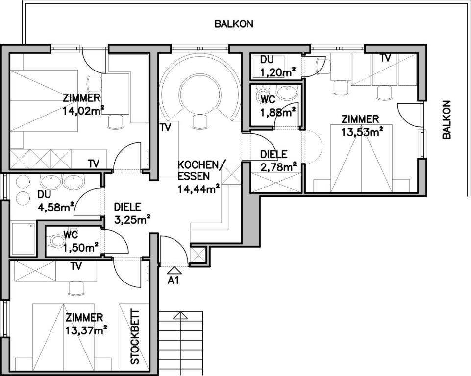 Apartment-Pension Schmiedererhof Sankt Johann in Tirol Pokoj fotografie