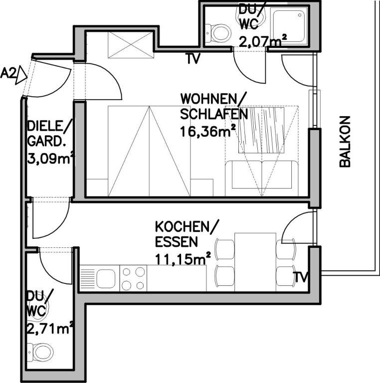 Apartment-Pension Schmiedererhof Sankt Johann in Tirol Pokoj fotografie